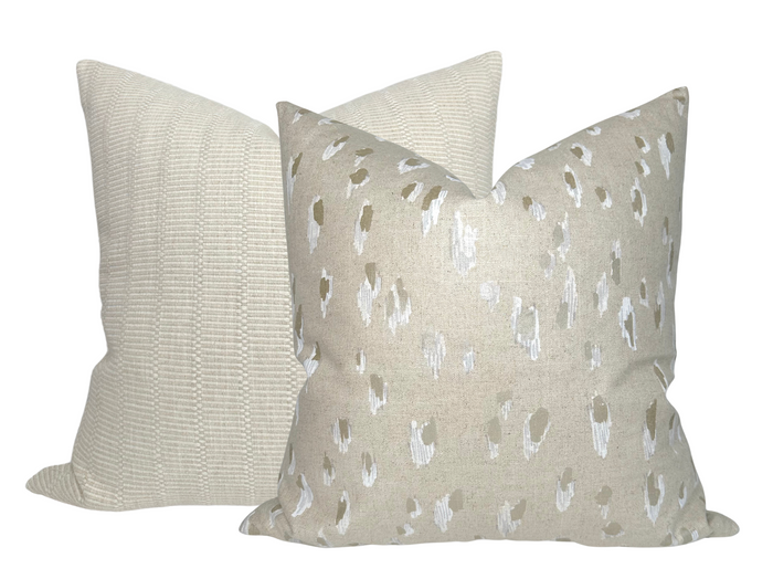 Dekowe Asher Pillow Cover In Chalk