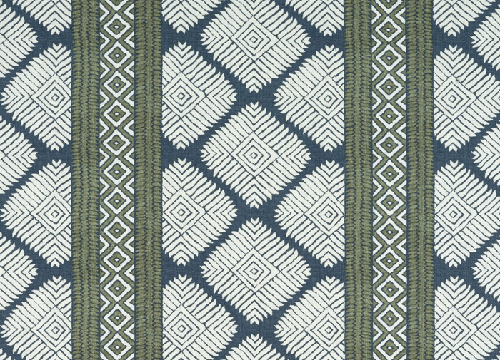 Dekowe Austin Pillow Cover In Bluestone + Green