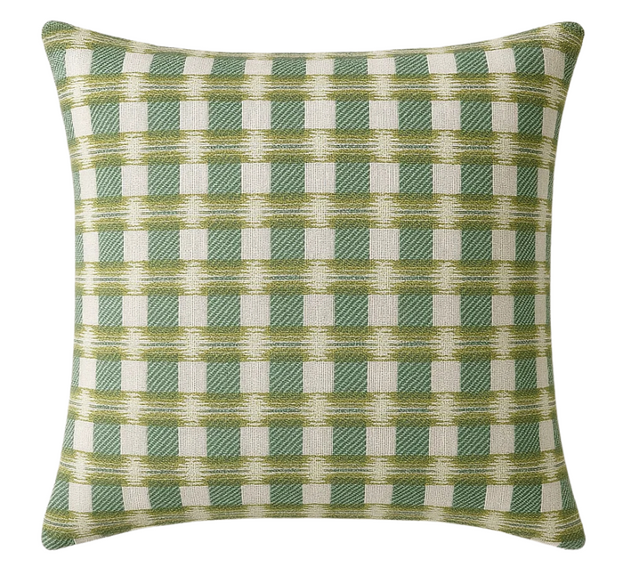 dekowe Beaumois Woven Pillow Cover in Green