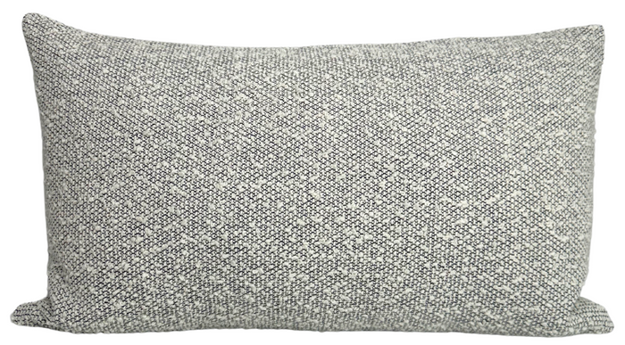 dekowe Boucle Pillow Cover in Ivory + Black