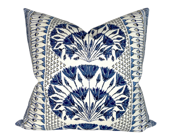 dekowe Cairo Pillow Cover in Blue and White