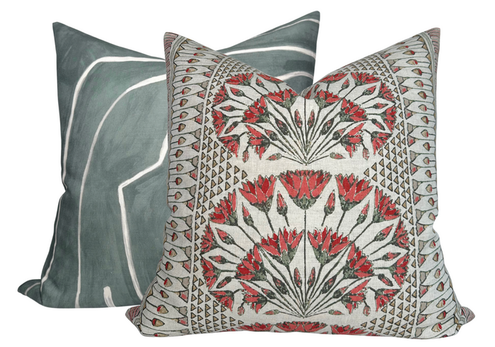 Dekowe Cairo Pillow Cover In Coral