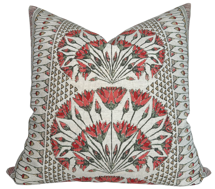 dekowe Cairo Pillow Cover in Coral