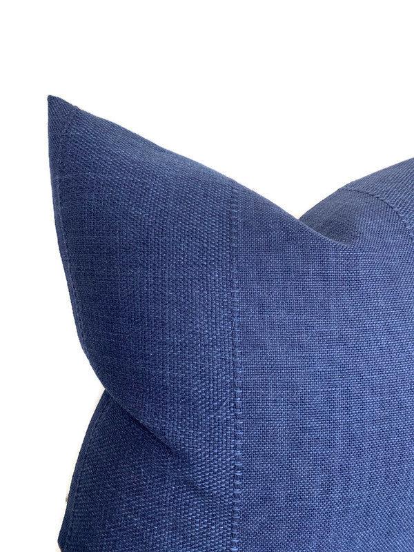 Dekowe Cerave Pillow Cover In Indigo Blue