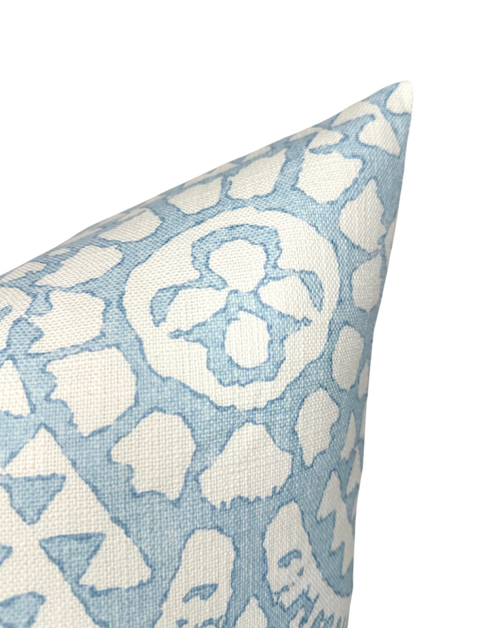 Dekowe Chamomile Pillow Cover In Spa Blue