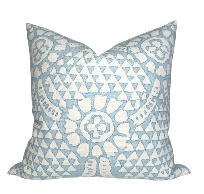 dekowe Chamomile Pillow Cover in Spa Blue