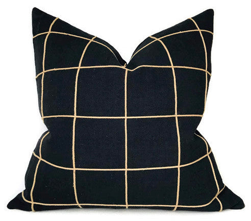 dekowe Coquette Embroidered Pillow Cover in Onyx