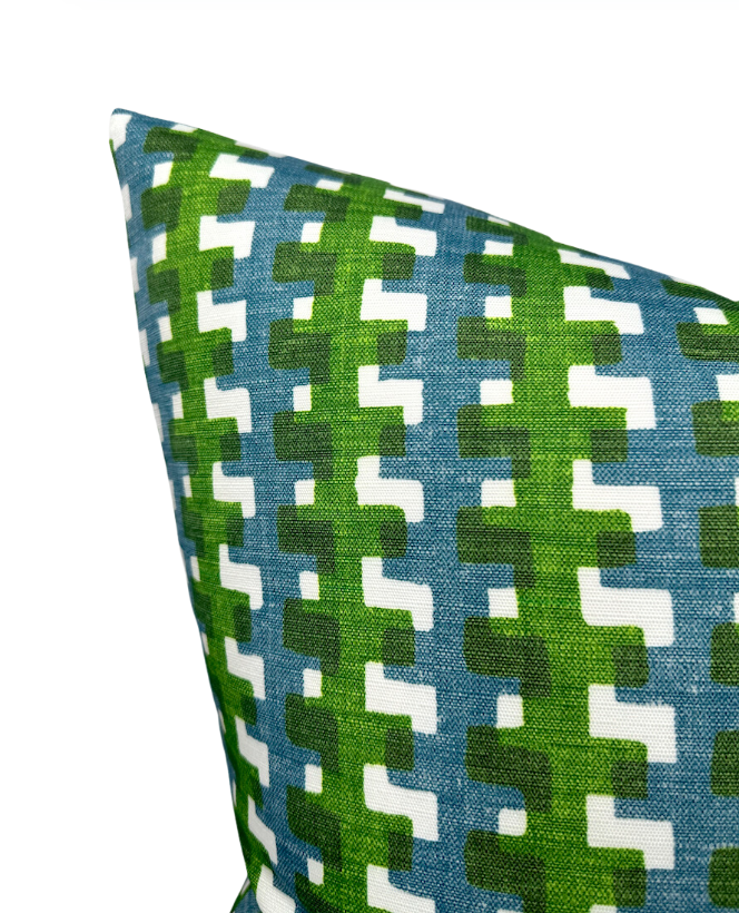 Dekowe Cremaillere Pillow Cover In Green
