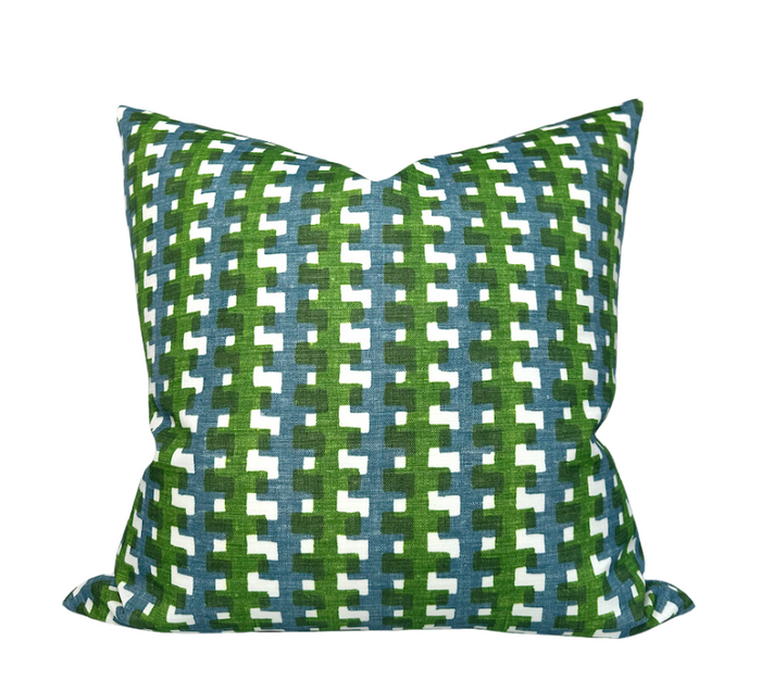 dekowe Cremaillere Pillow Cover in Green