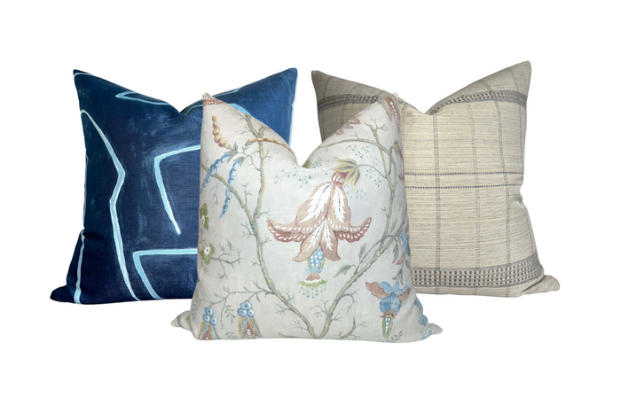 Dekowe Cristabel Pillow Cover In Blue