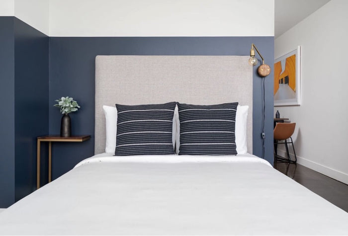 Dekowe Cusco Stripe Pillow Cover In Jet Black