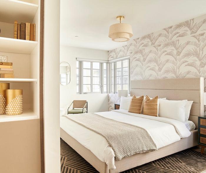 Dekowe Cusco Stripe Pillow Cover In Sand Brown