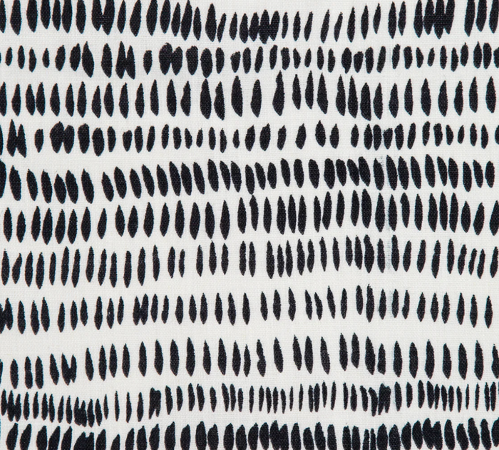 Dekowe Dashes Pillow Cover In Midnight Black