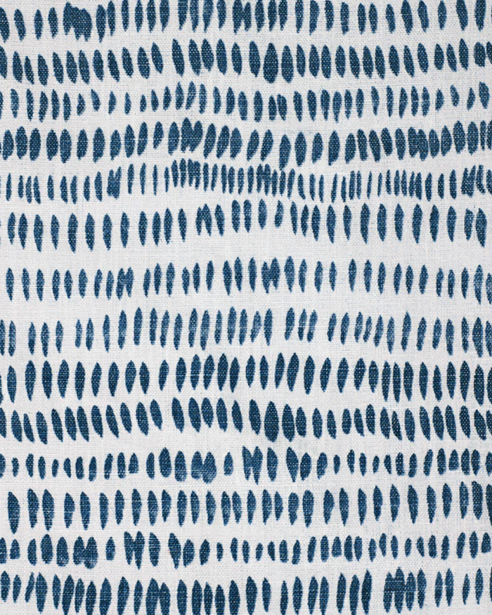 Dekowe Dashes Pillow Cover In Navy Blue