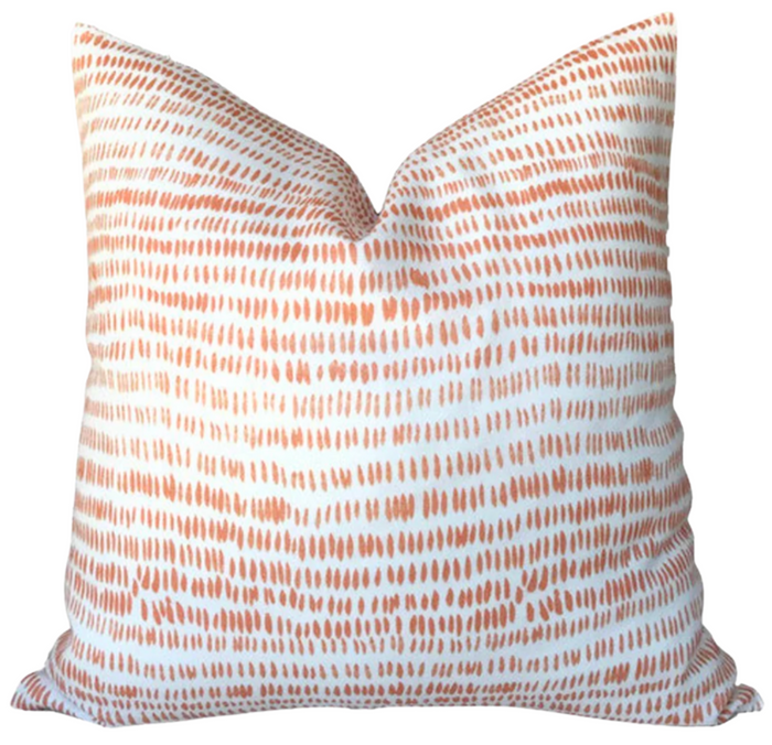 dekowe Dashes Pillow Cover in Tangerine