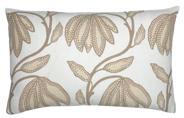 Dekowe Desert Floral Pillow Cover In Birch Natural