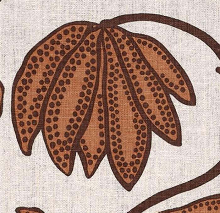 Dekowe Desert Floral Pillow Cover In Ochre