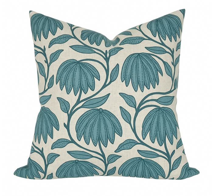 dekowe Desert Floral Pillow Cover in Wild Sage