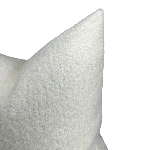 Dekowe Edelweiss Wool Pillow Cover In Ivory