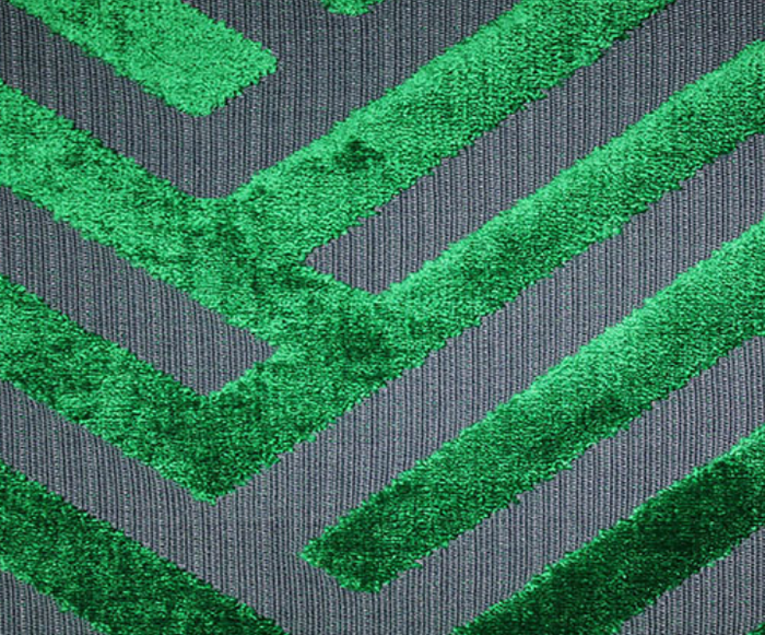 Dekowe Emerald Green Cut Velvet Pillow Cover