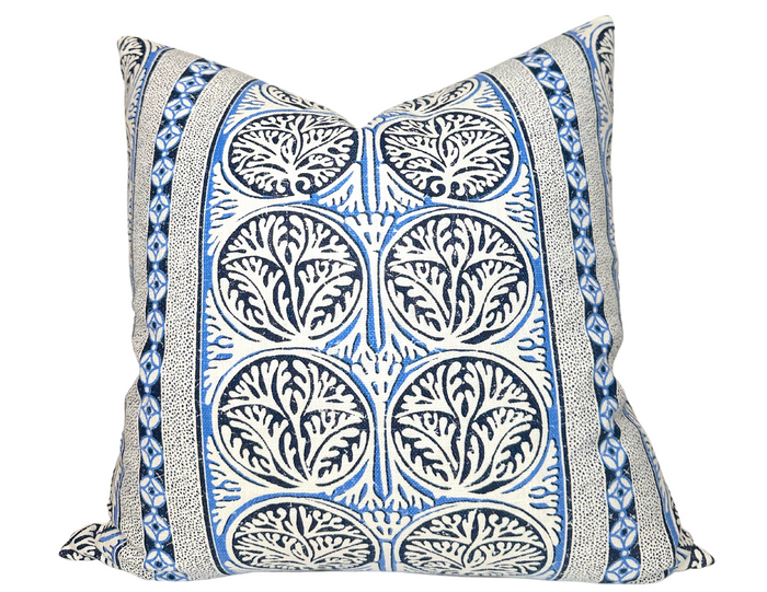 dekowe Fair Isle Pillow Cover in Navy Blue