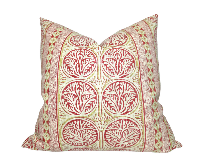 dekowe Fair Isle Pillow Cover in Red