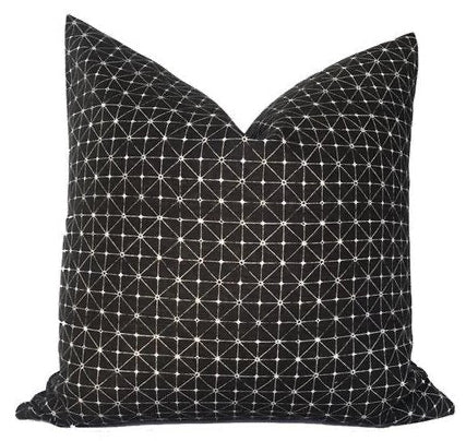 dekowe Fano Pillow Cover in Black Designer Pillows