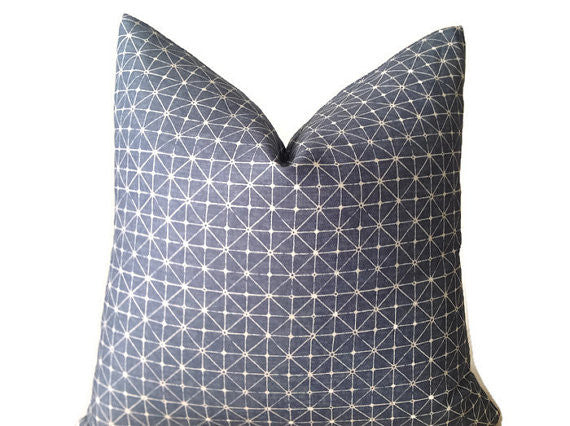 dekowe Fano Pillow Cover in Blue Designer Pillows