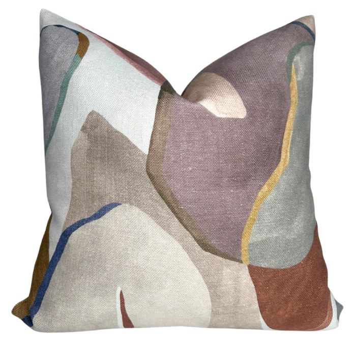 Dekowe Figura Pillow Cover In Mehndi