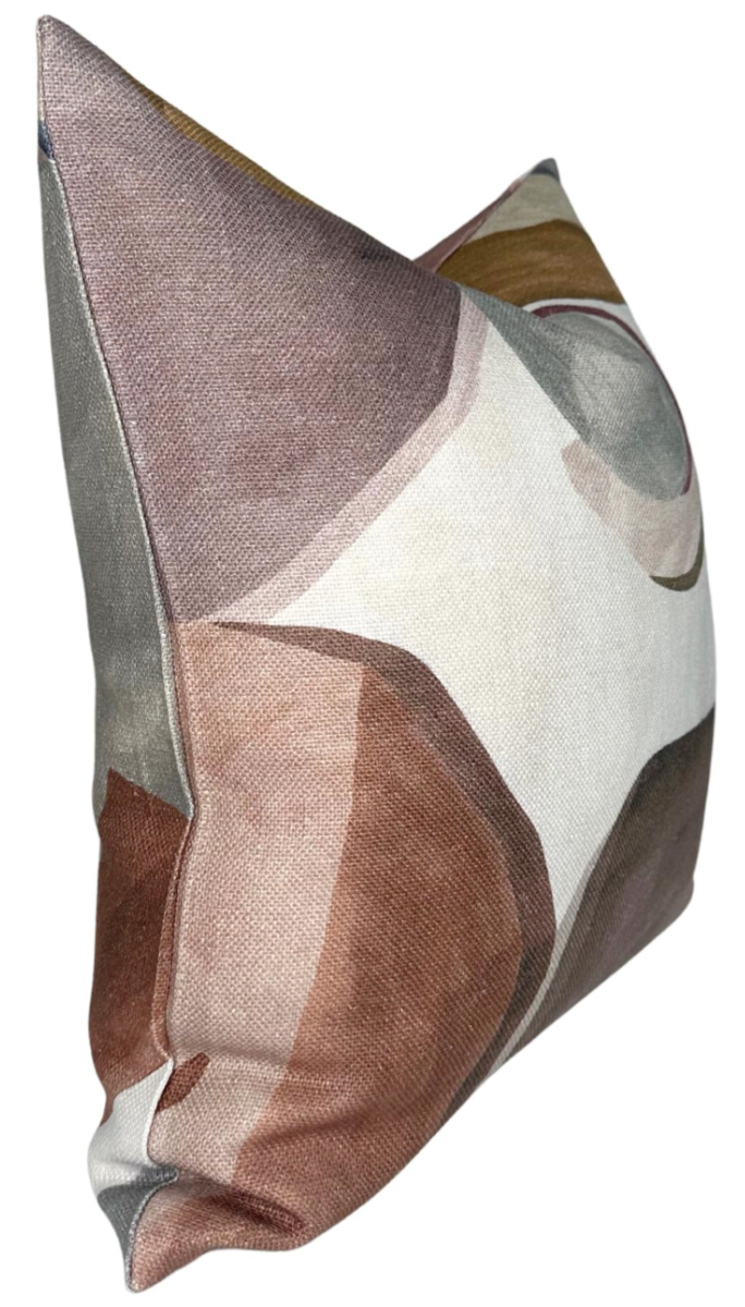 Dekowe Figura Pillow Cover In Mehndi