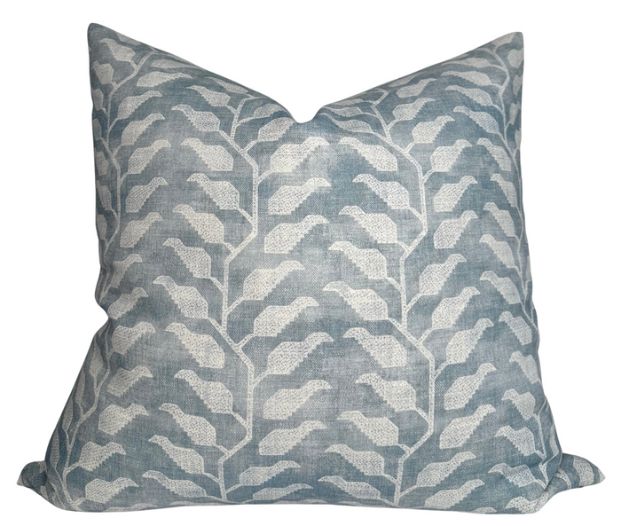 dekowe Folio Pillow Cover in Lake Blue