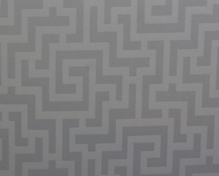 Dekowe Greek Key Pillow Cover In Silver