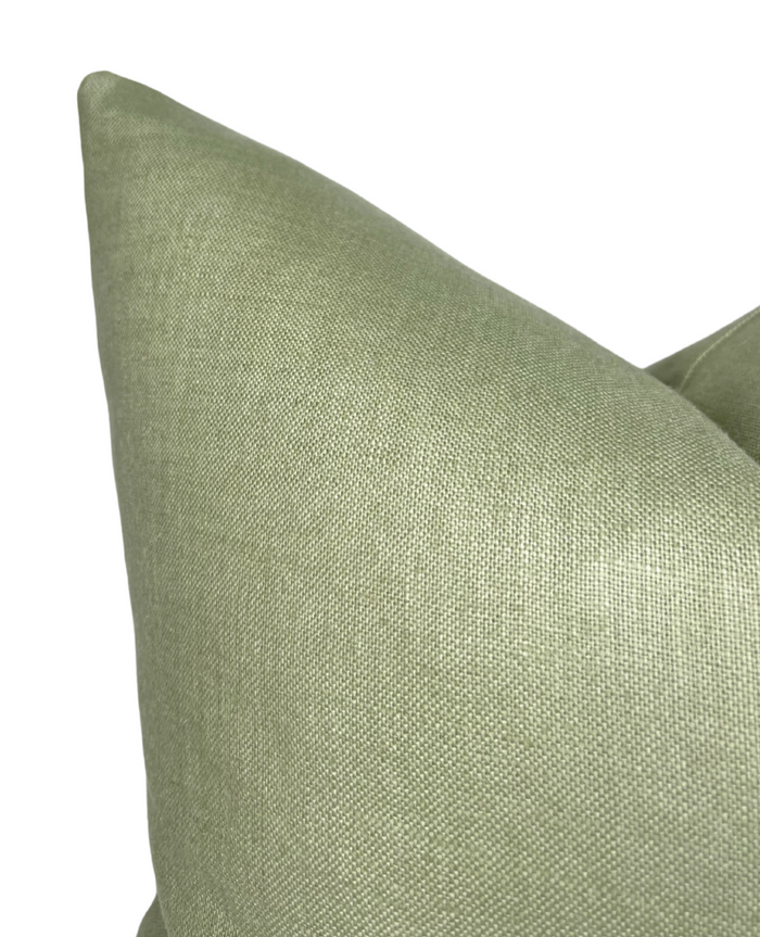 Dekowe Green Linen Pillow Cover