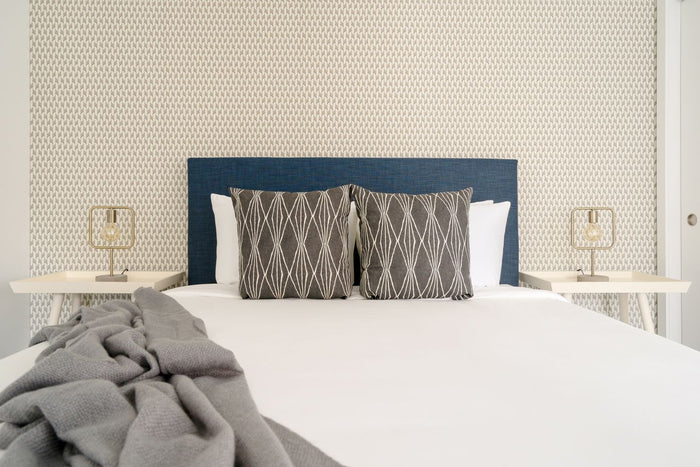 Dekowe Handcut Shapes Pillow Cover In Charcoal