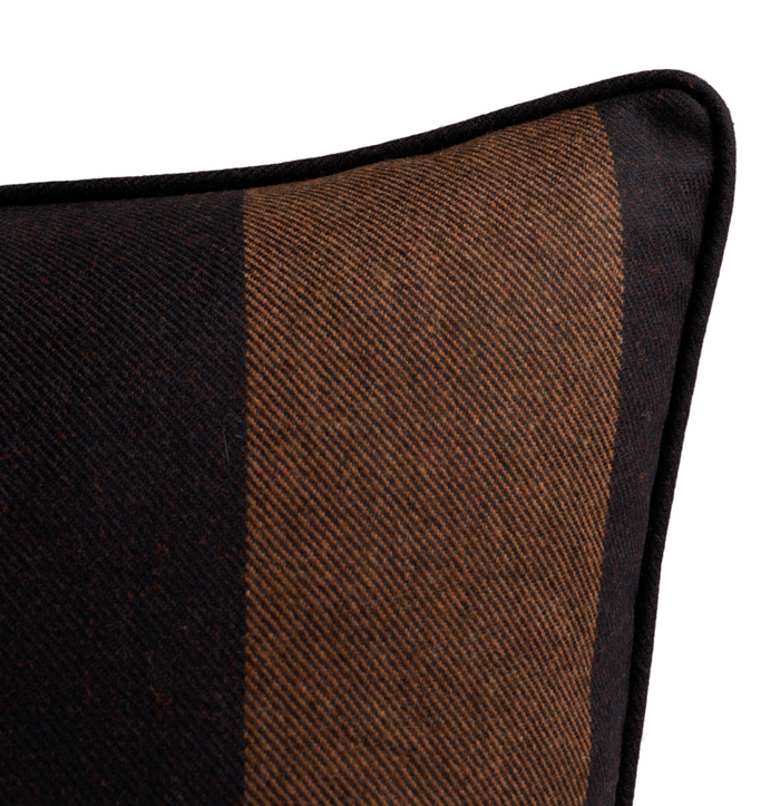 Dekowe Hemlock Woven Pillow Cover In Java Brown