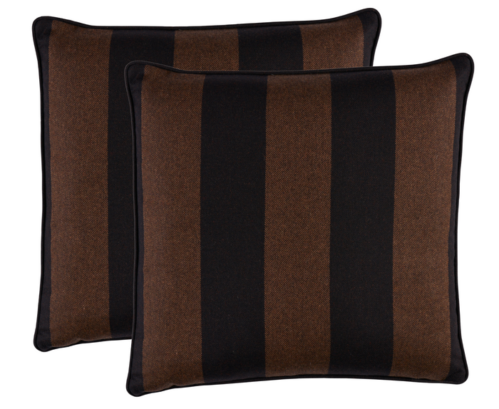Dekowe Hemlock Woven Pillow Cover In Java Brown