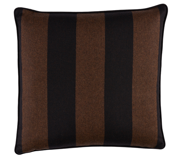 dekowe Hemlock Woven Pillow Cover in Java Brown