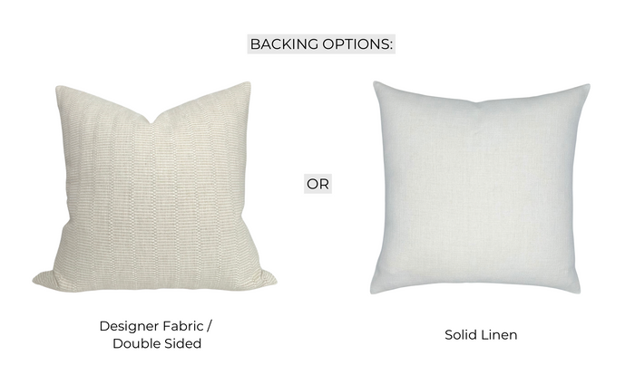 Dekowe Horizon Striped Pillow Cover In Natural