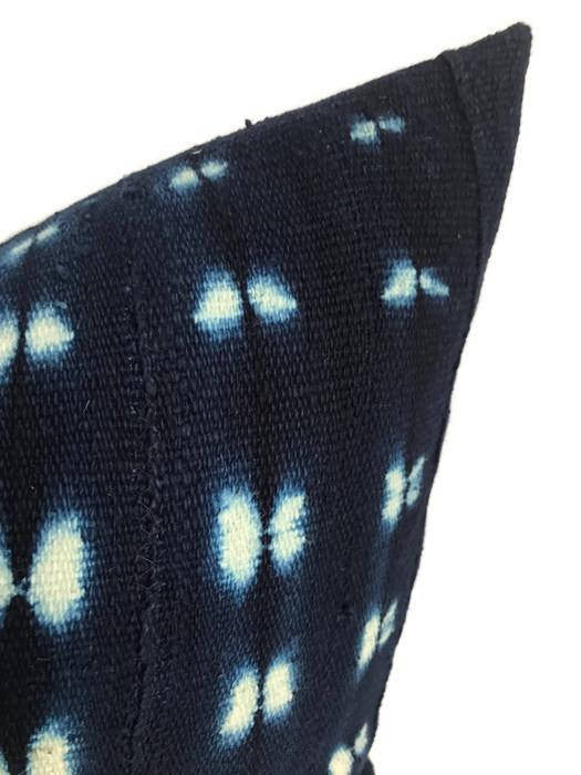 Dekowe Indigo Blue African Mudcloth Pillow Cover