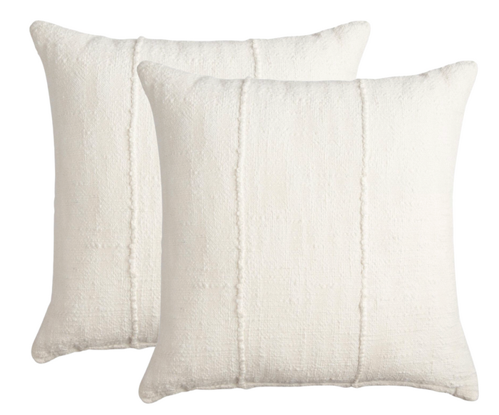 Dekowe Ivory Mudcloth Pillow Cover