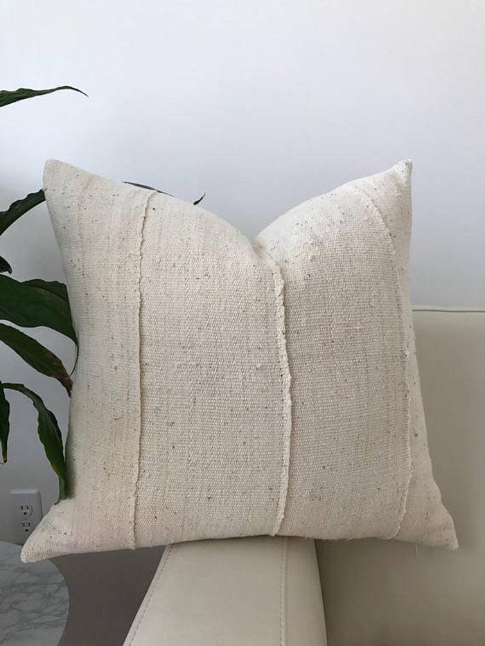 Dekowe Ivory Mudcloth Pillow Cover