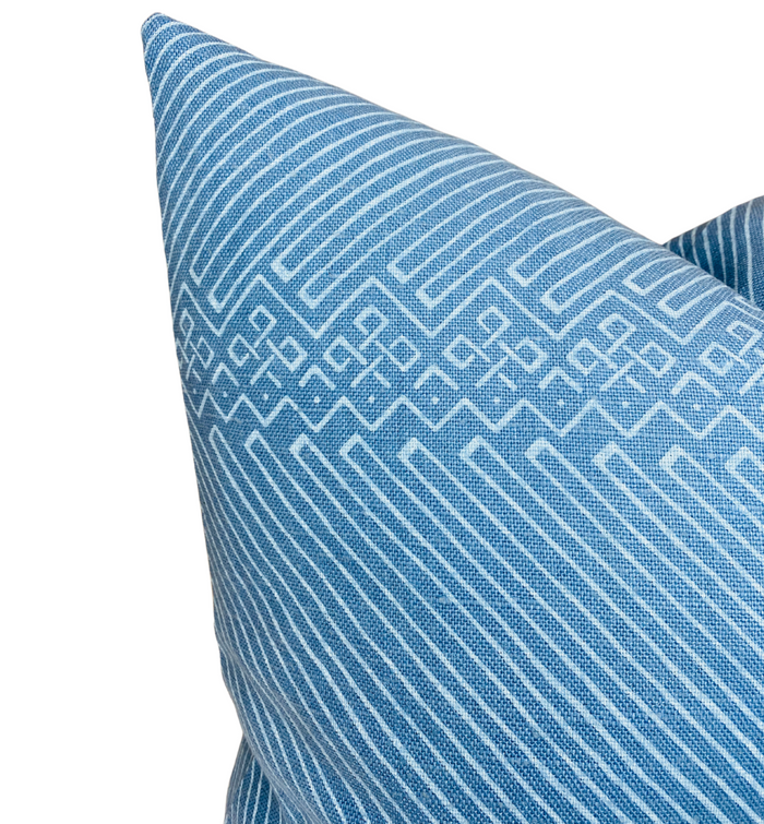 Dekowe Jacinto Pillow Cover In Stone Indigo