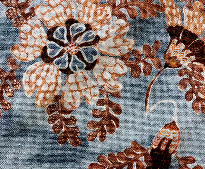 Dekowe Joseph's Floral Pillow Cover In Indigo