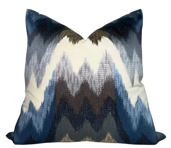 dekowe Kamut Pillow Cover in Winter Blue