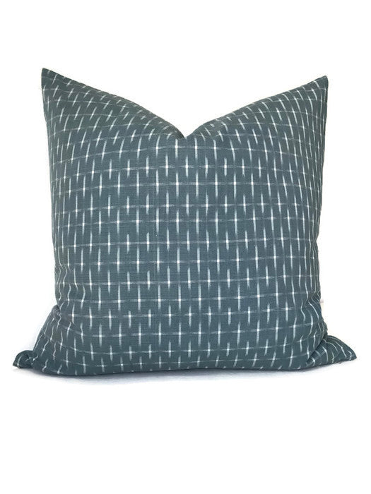 dekowe Karuso Pillow Cover in Mineral Blue