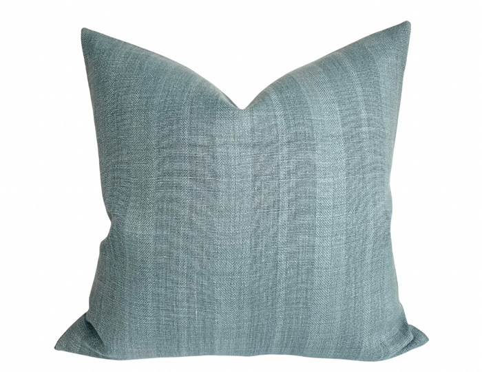 dekowe Kasteel Striped Pillow Cover in Tarn Blue