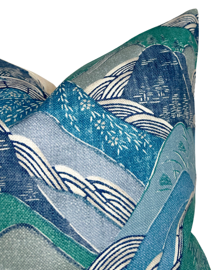 Dekowe Kelly Wearstler Edo Pillow Cover In Teal