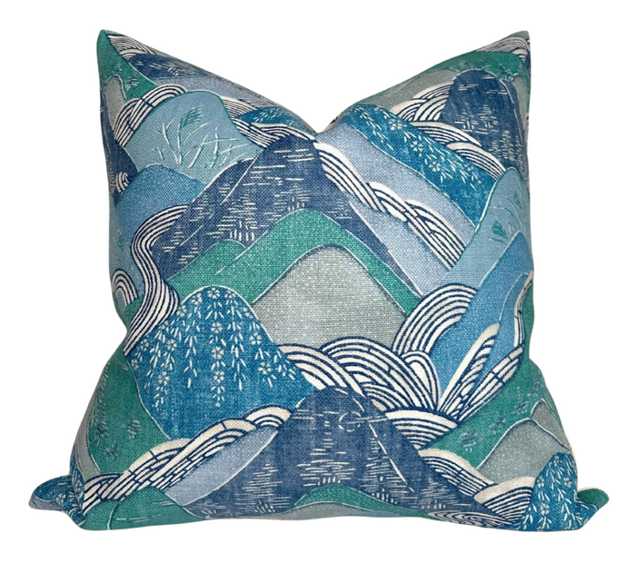 dekowe Kelly Wearstler Edo Pillow Cover in Teal