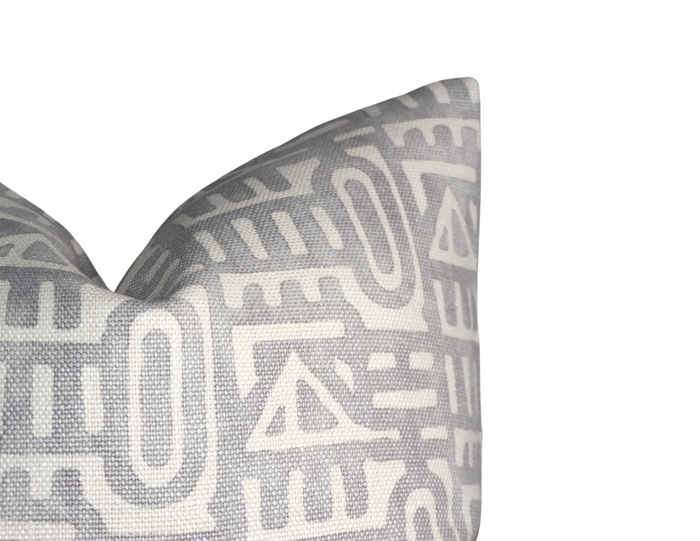 Dekowe Keystone Pillow Cover In Fennel Grey