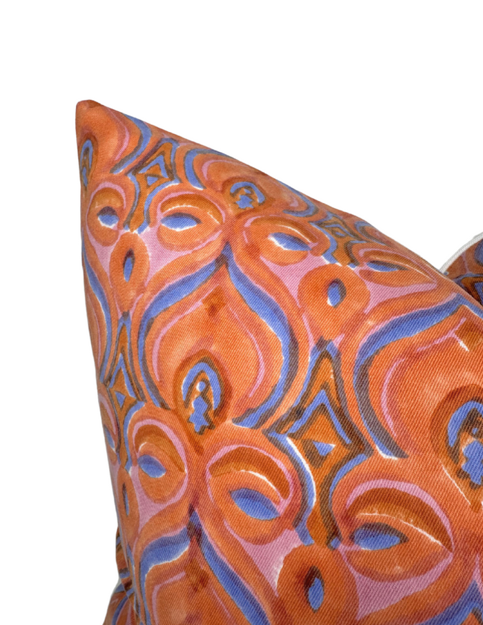 Dekowe Khiva Pillow Cover In Red